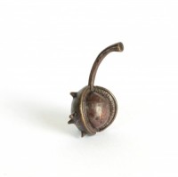 Miniature Bronze Conker in Shell Sculpture