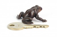 Bronze Frog Sculpture