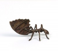 Miniature Bronze Leaf Cutter Ant Sculpture