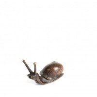 Miniature Bronze Baby Snail Sculpture