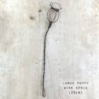 Large Poppy Wire Sprig