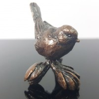 Miniature Bronze Blue Tit Sculpture