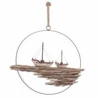 Fishing Boats in Ring Large Hanging Decoration