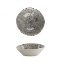 Small Porcelain Trinket Bowl with Speckled Wash